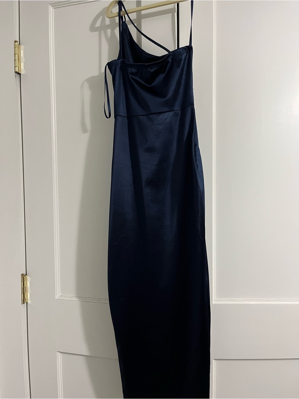 Windsor Aleena satin navy midi dress